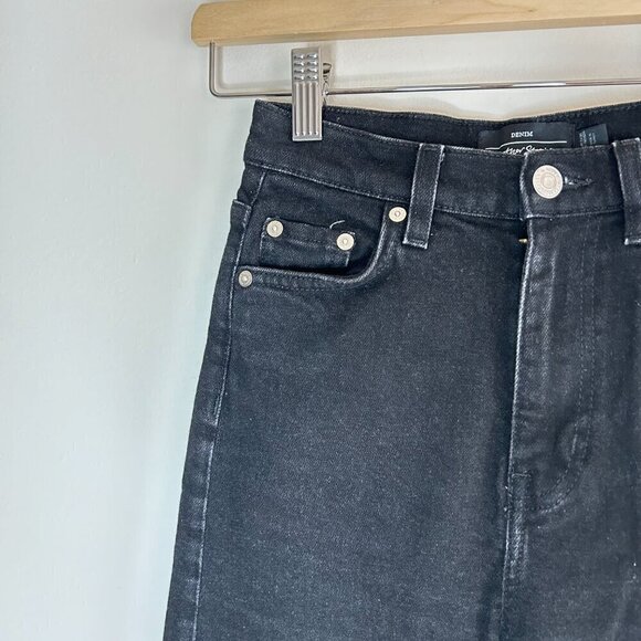 & Other Stories Black Favourite Cut Straight Leg Jeans Size 24 - Picture 4 of 6